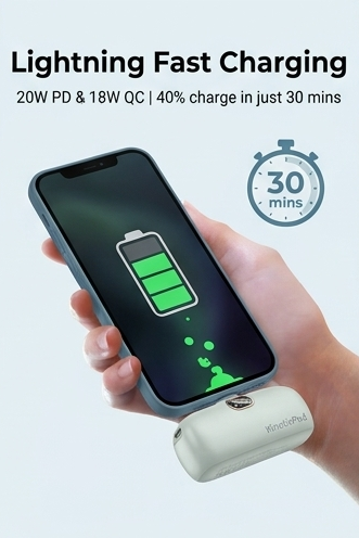 KinetixPod™ Mini Portable Charger (5000mAh)